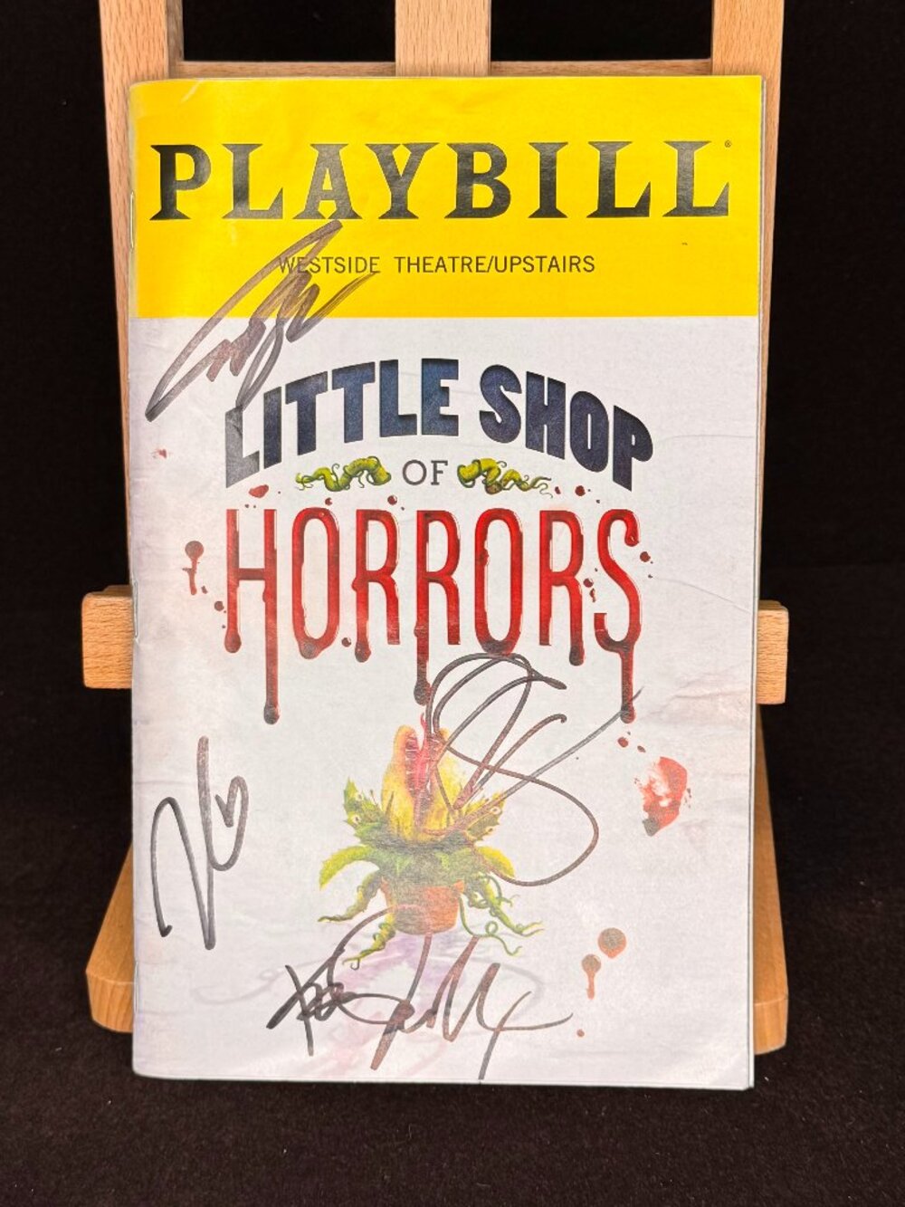 Little Shop of Horrors Cast Signed Playbill Westside Theatre Off-Broadway